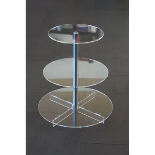 Tortenständer Tortenetagere Aluminium 3 Etagen, Hochzeitstortenständer Acryl Ø 20 25 30 cm Etagere