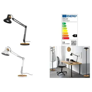 UNiLUX LED-Tischleuchte BAYA Bamboo, schwarz-bambus - Weiß