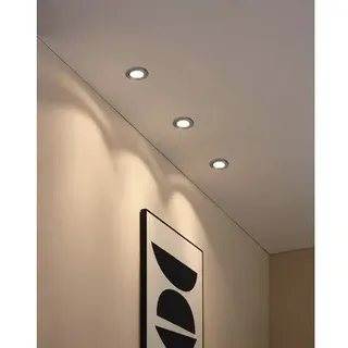 Einbauspot Eglo AGULO GU10 35 W 5-flammig Ø 86 mm, nickel-matt, IP 20, Set 5 Stü