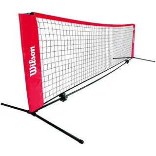 Wilson Tennisnetz, Starter Ez Tennis Net, Länge 6,1 m, rot, WRZ259700