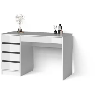 livinity Schminktisch Imola Weiß Hochglanz 120 x 75 cm