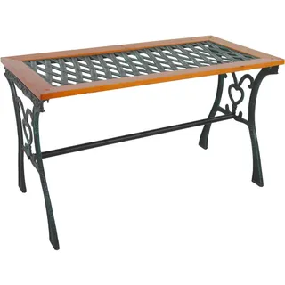 Mojawo Gartentisch 98 x 46 x 56 cm Natur/Schwarz