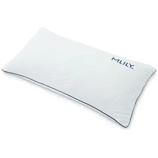 MLILY KopfKissen Lono 80 x 40 cm Weiß