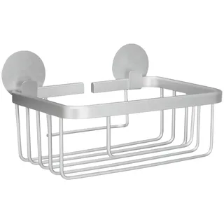 KLEINE WOLKE Duschkorb »Rocco« BxTxH: 18,5x14x7 cm, Aluminium, grau