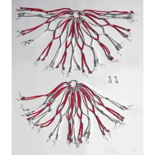 Kleidernetz Rockschutz Gummi, rot weiß, 26-28