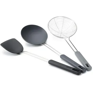 Joseph Joseph Nest Fusion Pfannenwender 3-teilig Silikon Edelstahl