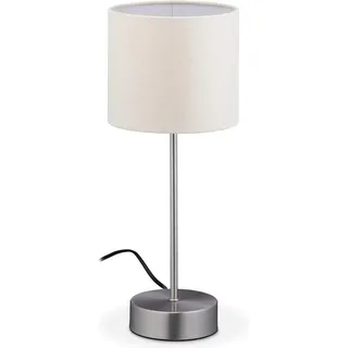 Nachttischleuchte 3-stufig dimmbar weiß 40x16 cm