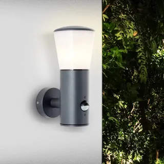 Brilliant Außenwandleuchte Aluminium 24,0 cm mit Bewegungsmelder anthrazit