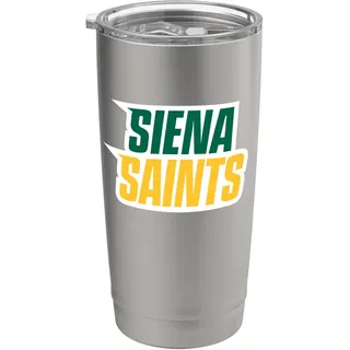 Neues gestapeltes Logo der Siena College Saints Doppelwandiger Edelstahl-Thermobecher