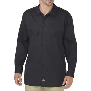 Dickies Herren Big-Tall Langarm Arbeitsshirt, schwarz, XX-Large