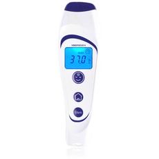 Tecnimed - VisioFocus 06400 - Infrarot-Medizinthermometer zur berührungslosen Temperaturmessung - Projiziert die Temperatur auf die Stirn - Geeignet für Kinder und Erwachsene - Hergestellt in Italien