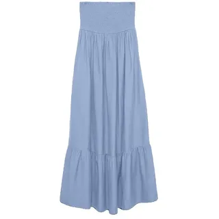 Vero Moda Awalisa Bandeau Ankle ärmelloses Midikleid - Brunnera Blue - XL