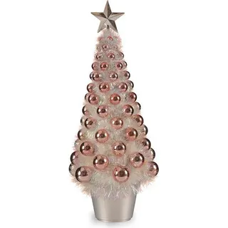 Schillernder Weihnachtsbaum 21,5 x 51 x 21,5 cm Rosa Kunststoff Polypropylen - Bunt