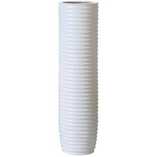 Gilde Casablanca - Vase - aus Keramik matt mit Rillenstruktur 58 cm