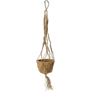 Blumenampel Makramee Seegras 17x17x120 cm Blumentopf Pflanzenampel Dekoration