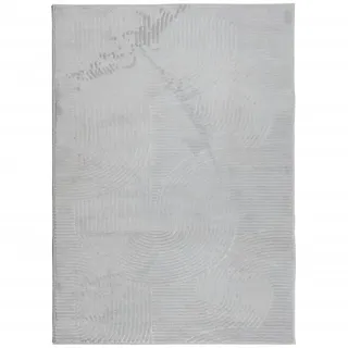 Teppich IZA Kurzflor Skandinavischer Look Grau 200x280 cm - Grau