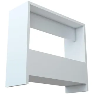 [en.casa] Beistelltisch Rødovre , Weiß , Holzwerkstoff , 55x60x20 cm , Wohnzimmer, Wohnzimmertische, Beistelltische