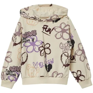 s.Oliver Hoodie mit All-Over-Print im Graffiti-Stil