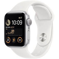 Bild Watch SE 2022 GPS 40 mm Aluminiumgehäuse silber, Sportarmband weiß