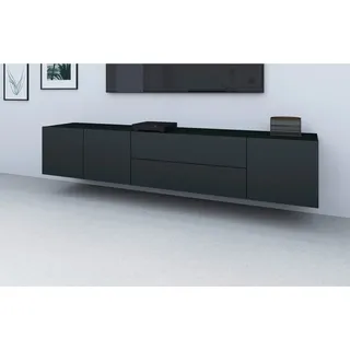 borchardt Möbel Sophia TV-Schrank 190 cm Schwarz Holzwerkstoff