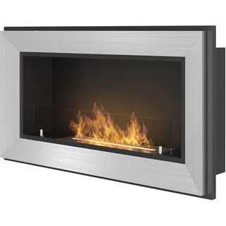 InFire Frame 900 Ethanolkamin Edelstahl mit Standard Schutzglas