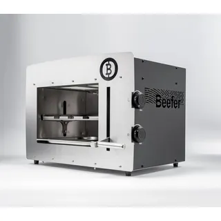 Beefer XL II – Profi-Oberhitzegrill mit 800 °C, 2 Regelbare Infrarotbrenner, Patentierte Einhand-Höhenverstellung, 2/3-GN Grillfläche, System 800°, Edelstahl, EN16129, 600 × 397 mm