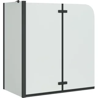 vidaXL Duschabtrennung Schwarz 120 x 68 x 130 cm