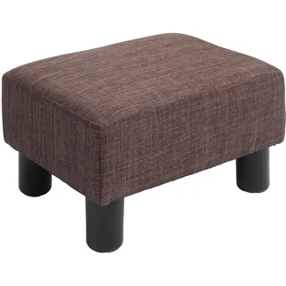 Homcom Fußhocker Kunststoff 40 x 24 x 30 cm Braun