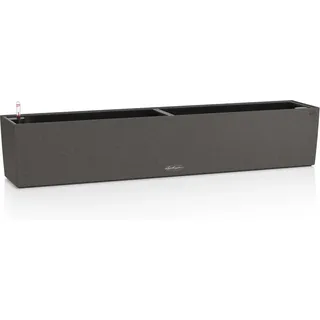 Lechuza® Pflanzgefäß Balconera Stone 40 cm x 19 cm Graphit-Schwarz