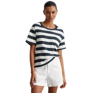 Marc O'Polo T-Shirt seitliche Schlitze, geringelt, bunt