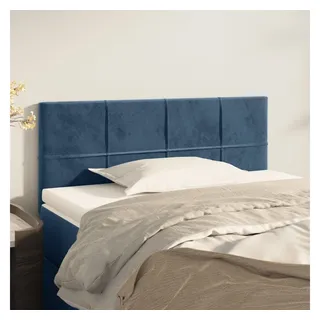 vidaXL Kopfteil Dunkelblau 100x5x78/88 cm Samt