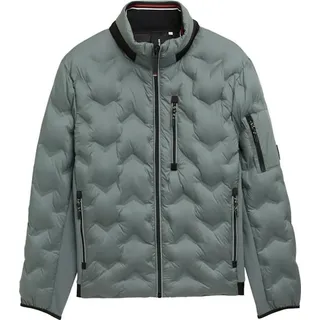 Tom Tailor Herren Hybrid Steppjacke mit verstaubarer Kapuze