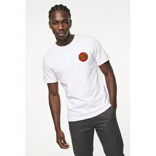 Santa Cruz T-Shirt "CLASSIC DOT CHEST T-SHIRT", weiß