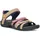 Damen Tirra Trekkingsandale ROOT LIGHT MULTI 38 - Rosa, Beige, Grau