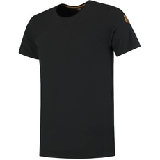 Tricorp 104002 Premium Quernaht Herren T-Shirt, 95% Gekämmte Baumwolle/5% Elastan, 180g/m2, Schwarz, Größe XXL