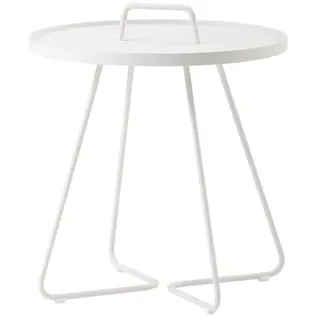 Cane-line® On-the-move large Beistelltisch Century Bistrotisch Ø 52 x 60 cm white