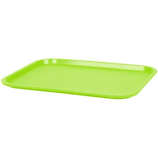 Grunwerg P-1216G/6 6er Set Fast Food Essentablett aus Kunststoff – Rechteckig, Grün, 16“ x 12“, Plastik