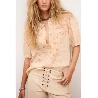 BA&SH für Damen. 1E26NOVE Bluse Novella orange (XS), Lässig, Viskose, Kurzarm