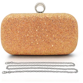 Pahajim Damen Clutch Glitzer Tasche Abendtasche Damen Elegante Kleine Handtasche Strass Clutch Umhängetasche für Hochzeit Party Date