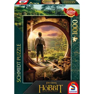 Schmidt 58552 Der Hobbit, Leaving Bag End Puzzle, 1000 Teile