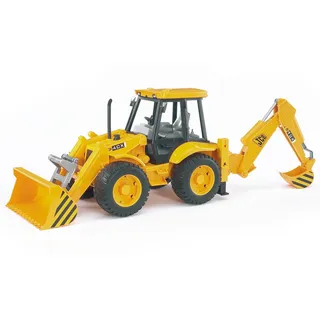 bruder 02428 - JCB 4CX Baggerlader - 1:16 Frontschaufel Heckbagger Baustelle Baufahrzeug Baumaschine Spielzeug Radlader