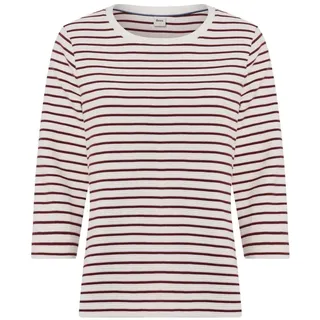 BRAX Damen Style.Bonnie Cotton Structure Rib Stripe Sweatshirt