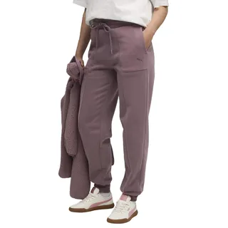 PUMA Damen Her Comfort High-Waist Sweatpants FL Cl Strickhose, Rosine, M EU