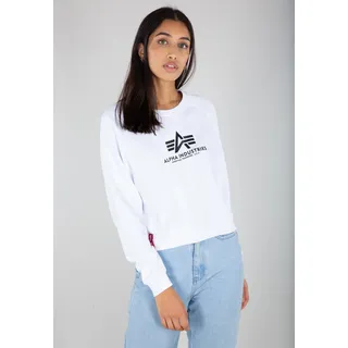 Alpha Industries Sweater »Alpha Industries Women - Sweatshirts Basic Boxy Sweater Women« Alpha Industries white L