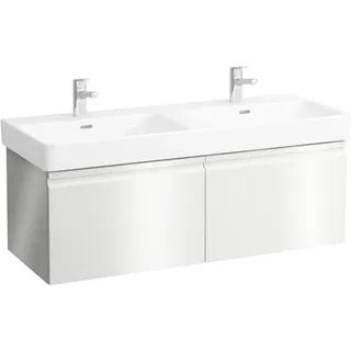 Laufen Waschtischunterschrank 2 Schubladen 45 x 115,9 x 39,7 cm Weiß glänzend
