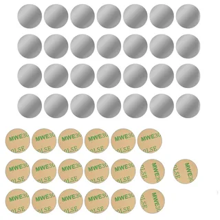 Yuannee Runden Metallplättchen Selbstklebend,50 PCS 20mm Metallplättchen aus Edelstahl mit Kleber Sehr Dünn Metallplättchens für Magnete Handy Halterung für Sehr Dünne Magnetscheiben
