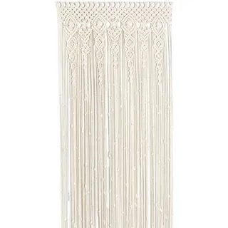 Sparklenut Makramee Vorhang Tür, Boho Türvorhang, ‌Handgewebte Makramee Wandteppich, Fadenvorhang für Raumteiler Hochzeit Hintergrund Inneneinrichtung (100 * 200cm)