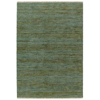 Teppich HEINE HOME Gr. 2, grün (grün, blau), B:67cm H:6mm L:114cm, Kunstfaser, Polyester, Wolle, Teppiche, Teppich