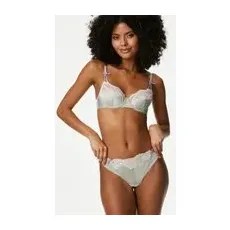 Womens Boutique Alannah Satin Thong - Pale Apple, Pale Apple - 8