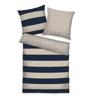 TOM TAILOR HOME Wendebettwäsche »MIG, Baumwoll-Renforcé« 2 Stk. tlg., blau